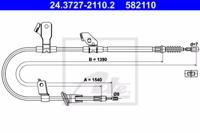 Ate 24.3727-2110.2 Трос стояночного гальма Ate 24.3727-2110.2 Трос стояночного гальма