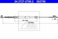 Ate 24.3727-2700.2 Brake cable