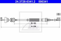 Ate 24.3728-0341.2 Трос сцепления