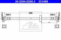 Ate 24.5204-0200.3 Hose assy brake