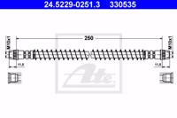 Ate 24.5229-0251.3 Hose assy brake