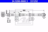 Ate 24.5286-0660.3 Шланг гальмівний Ate 24.5286-0660.3 Шланг гальмівний