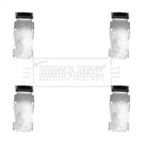 Borg & Beck BBK1027 Комплект монтажный дисковых тормозных колодок