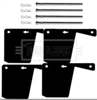 Borg & Beck BBK1035 Монтажний комплект гальмівних колодок Borg & Beck BBK1035 Монтажний комплект гальмівних колодок