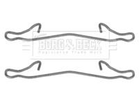 Borg & Beck BBK1036 Монтажний комплект гальмівних колодок