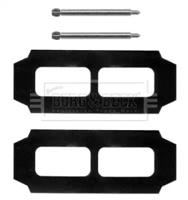 Borg & Beck BBK1067 Монтажний комплект гальмівних колодок