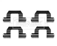 Borg & Beck BBK1096 Монтажний комплект гальмівних колодок