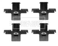 Borg & Beck BBK1116 Монтажний комплект гальмівних колодок