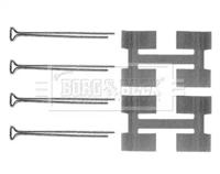 Borg & Beck BBK1134 Монтажний комплект гальмівних колодок
