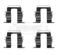 Borg & Beck BBK1141 Монтажний комплект гальмівних колодок Borg & Beck BBK1141 Монтажний комплект гальмівних колодок