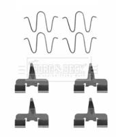 Borg & Beck BBK1206 Монтажний комплект гальмівних колодок