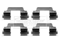 Borg & Beck BBK1237 Монтажний комплект гальмівних колодок Borg & Beck BBK1237 Монтажний комплект гальмівних колодок