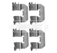 Borg & Beck BBK1296 Монтажний комплект гальмівних колодок Borg & Beck BBK1296 Монтажний комплект гальмівних колодок