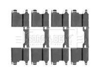 Borg & Beck BBK1315 Монтажний комплект гальмівних колодок