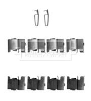 Borg & Beck BBK1338 Комплект монтажный дисковых тормозных колодок Borg & Beck BBK1338 Комплект монтажный дисковых тормозных колодок