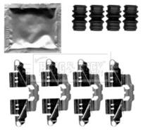 Borg & Beck BBK1339 Монтажний комплект гальмівних колодок