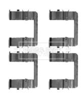 Borg & Beck BBK1351 Монтажний комплект гальмівних колодок