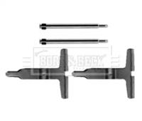 Borg & Beck BBK1401 Комплект монтажный дисковых тормозных колодок