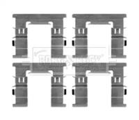 Borg & Beck BBK1467 Монтажний комплект гальмівних колодок