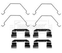 Borg & Beck BBK1470 Комплект монтажный дисковых тормозных колодок Borg & Beck BBK1470 Комплект монтажный дисковых тормозных колодок