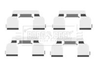 Borg & Beck BBK1478 Spring set disc brake