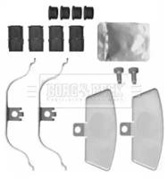 Borg & Beck BBK1560 Комплект монтажный дисковых тормозных колодок Borg & Beck BBK1560 Комплект монтажный дисковых тормозных колодок