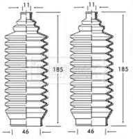 Borg & Beck BSG3122 Пильник рульової рейки