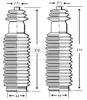 Borg & Beck BSG3200 Пильник рульової рейки Borg & Beck BSG3200 Пильник рульової рейки