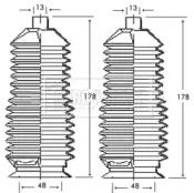 Borg & Beck BSG3241 Пыльник рулевой рейки Borg & Beck BSG3241 Пыльник рулевой рейки