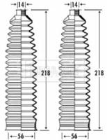 Borg & Beck BSG3289 Пильник рульової рейки Borg & Beck BSG3289 Пильник рульової рейки