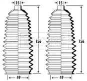 Borg & Beck BSG3334 Пыльник рулевой рейки Borg & Beck BSG3334 Пыльник рулевой рейки