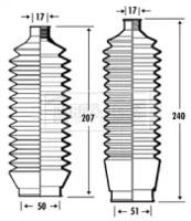 Borg & Beck BSG3343 Пыльник рулевой рейки