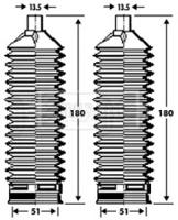 Borg & Beck BSG3388 Пильник рульової рейки Borg & Beck BSG3388 Пильник рульової рейки