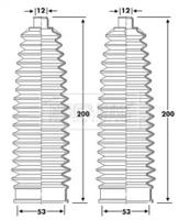 Borg & Beck BSG3425 Пыльник рулевой рейки Borg & Beck BSG3425 Пыльник рулевой рейки