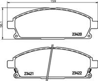 Hella 8DB 355 027-501 Brake pads