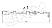 Cifam SU.318 Датчик зносу гальмівних колодок Cifam SU.318 Датчик зносу гальмівних колодок