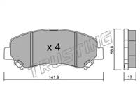 Trusting 808.0 Brake pads