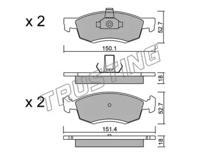 Trusting 818.0 Brake pads