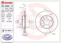 Brembo 09.9585.14 Диск тормозной Brembo 09.9585.14 Диск тормозной