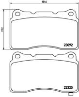 Brembo P 54 039 Brake pads