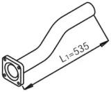 Dinex 28244 Exhaust pipe