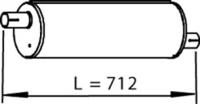 Dinex 28300 Muffler assy front Dinex 28300 Muffler assy front