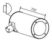 Dinex 28338 Середній глушник вихлопних газів Dinex 28338 Середній глушник вихлопних газів