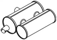 Dinex 28393 Muffler assy front Dinex 28393 Muffler assy front