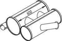 Dinex 28397 Середній кінцевий глушник ог Dinex 28397 Середній кінцевий глушник ог