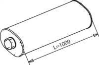 Dinex 28399 Середній кінцевий глушник ог Dinex 28399 Середній кінцевий глушник ог