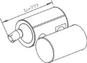 Dinex 28468 Muffler assy front
