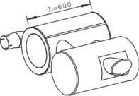 Dinex 28469 Глушник вихлопних газів кінцевий Dinex 28469 Глушник вихлопних газів кінцевий
