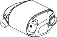 Dinex 28478 Глушник вихлопних газів кінцевий Dinex 28478 Глушник вихлопних газів кінцевий