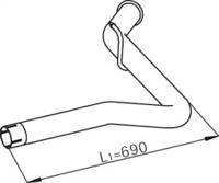 Dinex 28626 Выпускная труба отработанных газов Dinex 28626 Выпускная труба отработанных газов